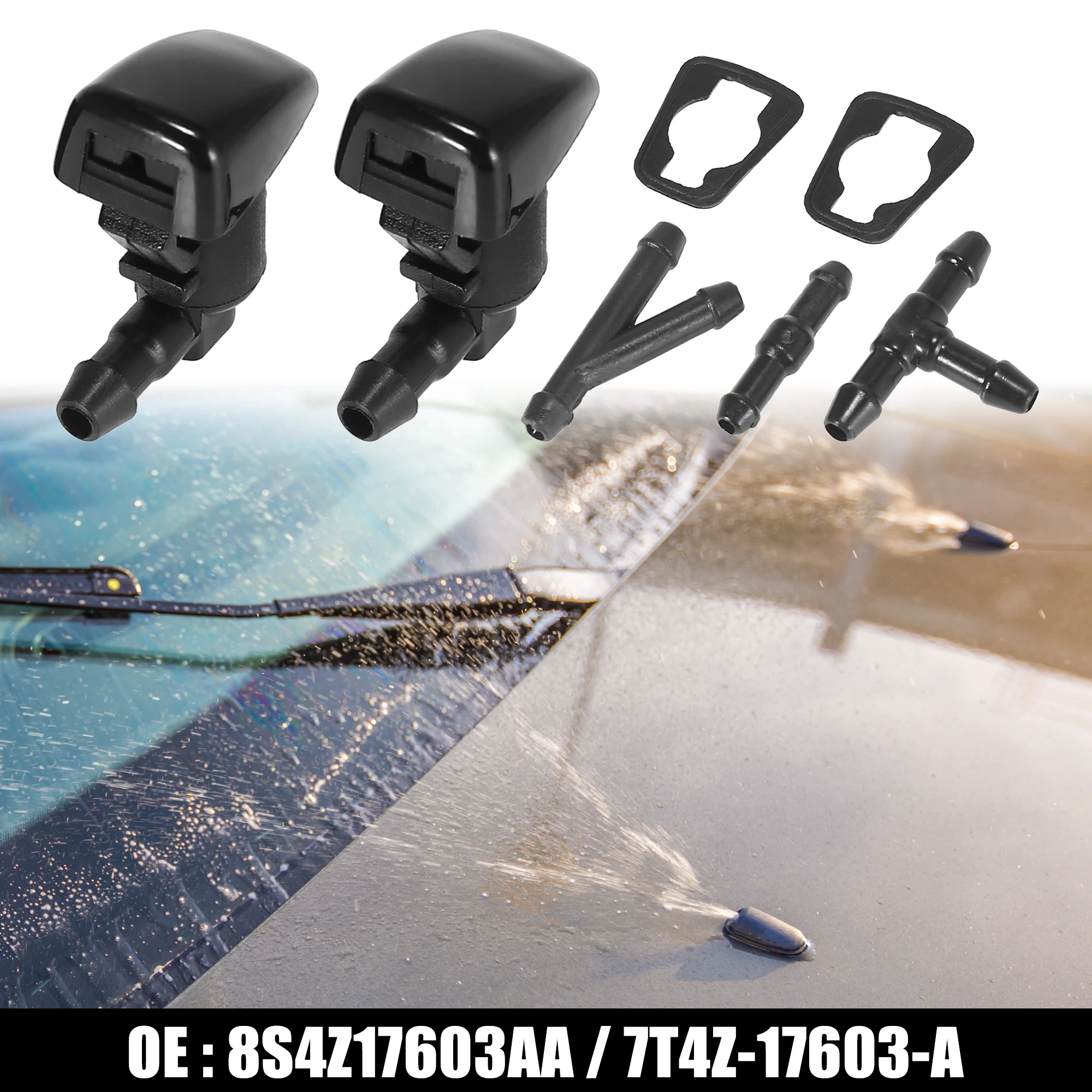 

X Autohaux форсунки омывателя лобового стекла для Ford Focus 2009-2010 для Ford Edge 2008-2010 для Lincoln MKX 2008-2009