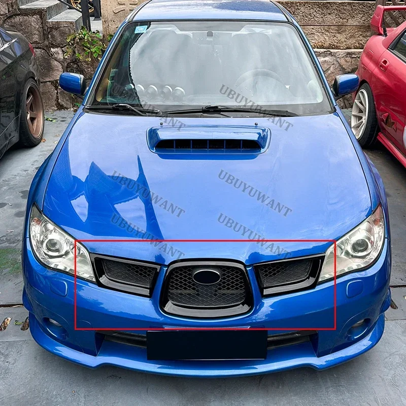 Для Subaru Impreza WRX STI 9-го поколения 2006-2007: центральная решетка, передний спойлер, стабильная накладка на передний бампер, декоративный комплект с защитой от царапин (art.: 3920d9be6263e) - 3920d9be6263e