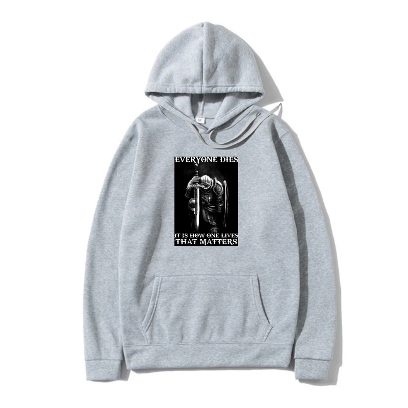 

Knigh Templar верхняя одежда воин Толстовка для мужчин Gif Figh To Live материя подарок Бог хлопок Мужская Летняя Повседневная модная дизайнерская верхняя одежда