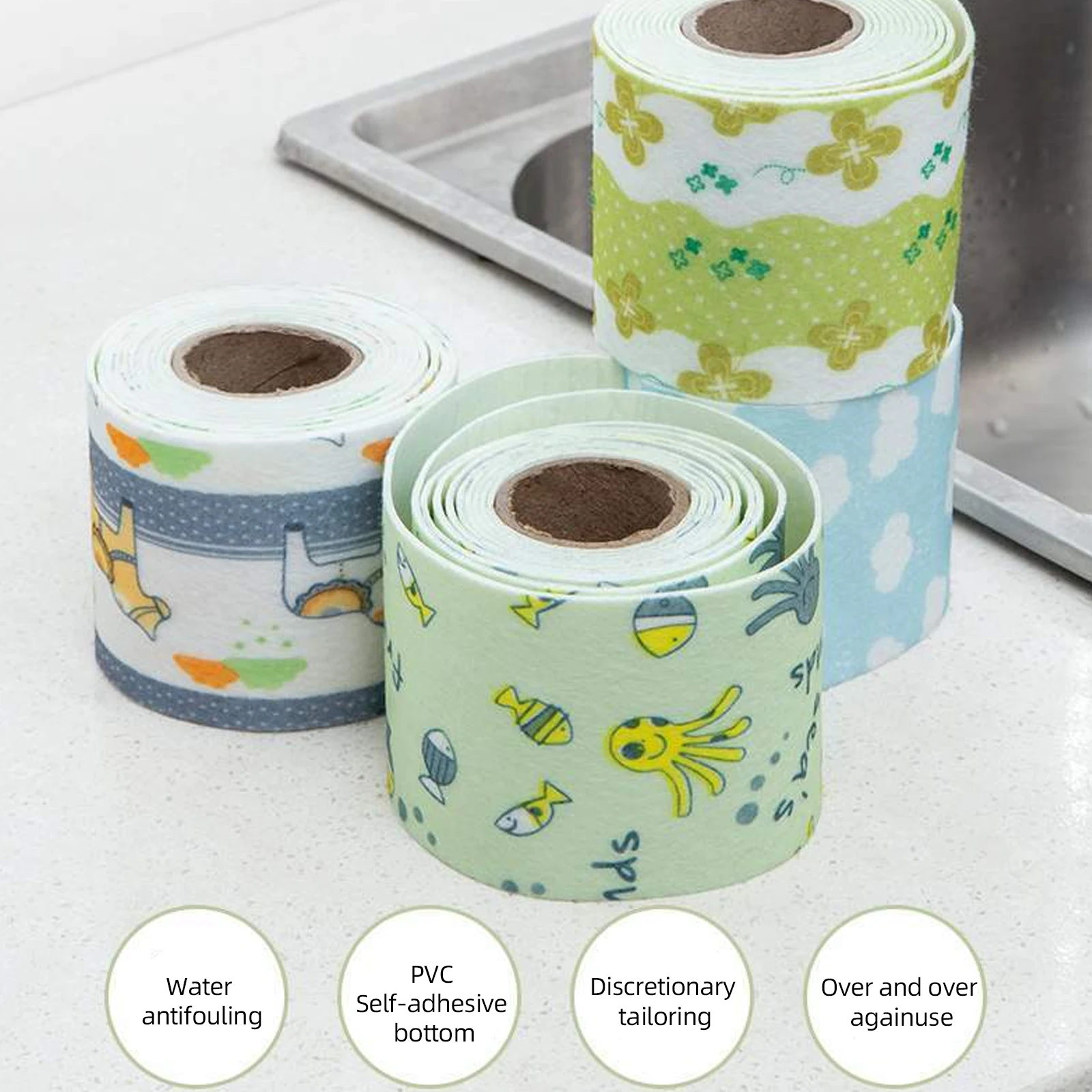 

Window Water-absorbing Sticker Sink Absorbent Sticker Window Sill Anti-frost Dew Sticker Reusable Washable Anti-mildew Stickers