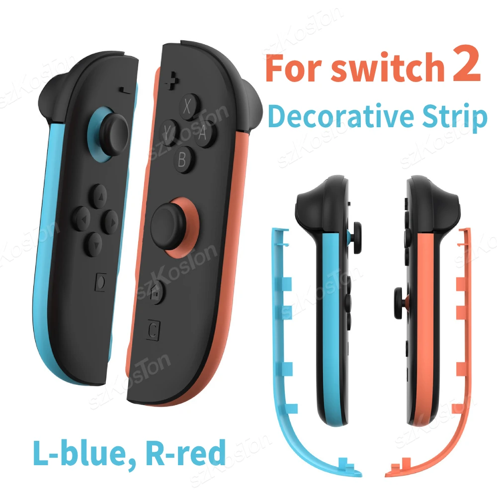 Фото Декоративные полоски для контроллера Nintendo Switch 2 Joy/con, легко выдающиеся левые и правые ручки для игровых аксессуаров Switch2 №1