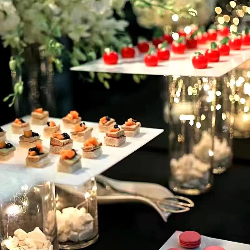 Акриловая подставка для буфета дисплей холодной еды Свадебный перерыв чая