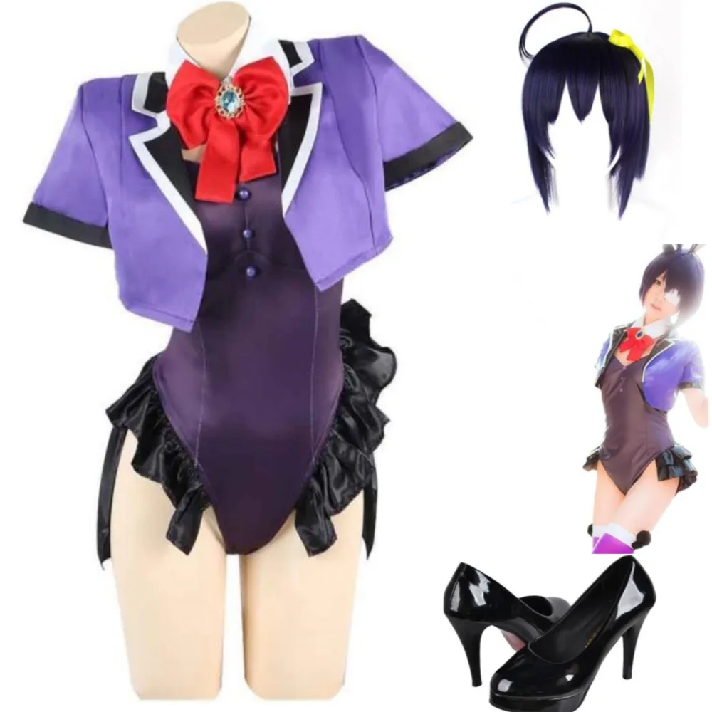 

Аниме Love,Chunibyo и другие модные женские костюмы для косплея, облегающие комбинезоны в виде кролика, женский купальник, сексуальный костюм бикини