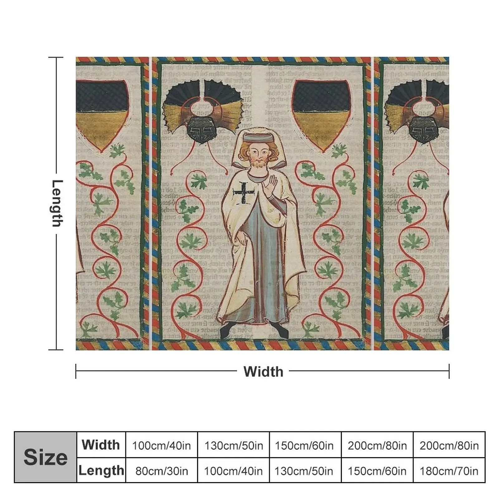 Легендарное таннинское одеяло Teutonic Knight покрывало для декоративного дивана