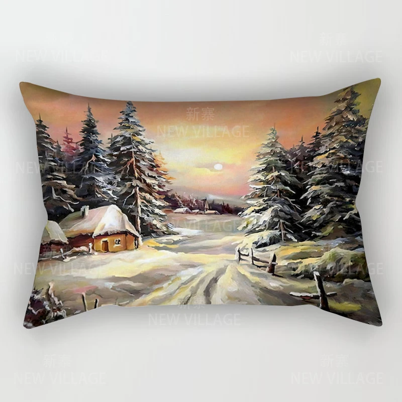 

Без рамы домашнее осеннее украшение рождественская подушка наволочка украшения дома декоративные наволочки 30*50 наволочка 30x50 40x60