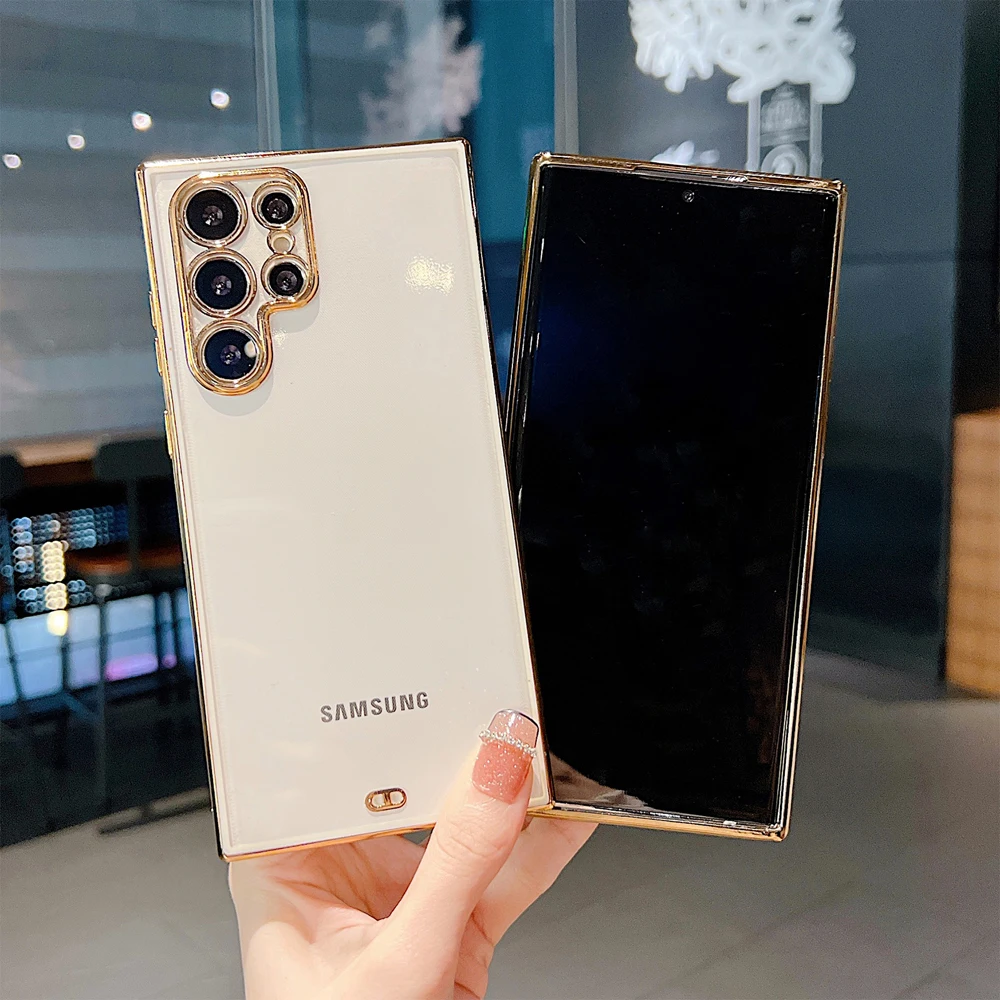 Прозрачный чехол LOVECOM с покрытием для телефона Samsung S22 Ultra S21 Plus FE A32 A53 A51 5G A33 A22 A52