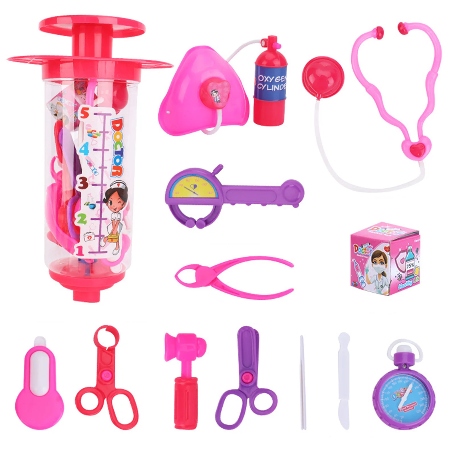 

Doctor Kit For Kids Pretend & Play Doctor Set Costume For Doctor Roleplay Props Educational Sensory Cognitive Training Toys Game