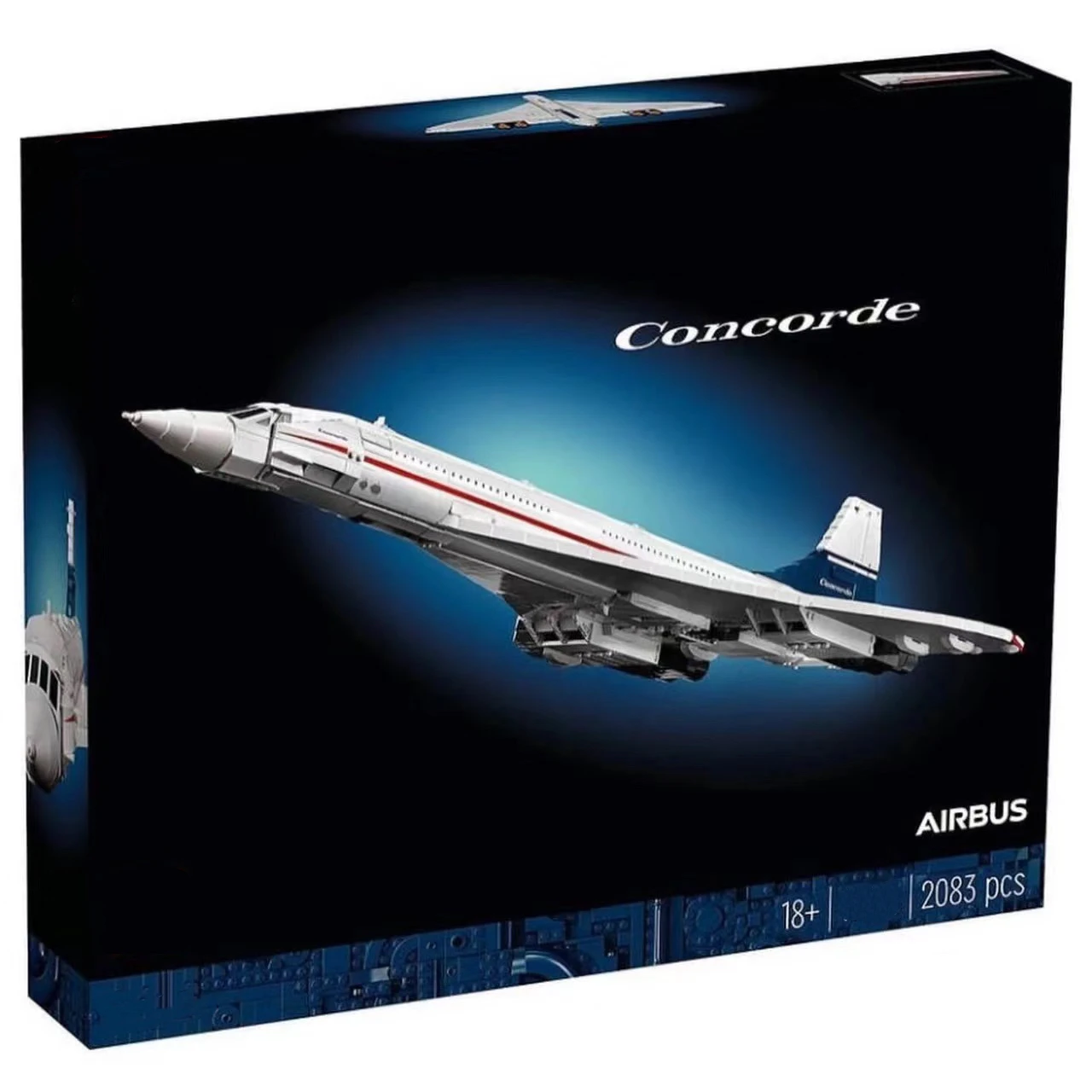 

MOC 1:60 Large Concorde 10318 Building Blocks Supersonic Flight Passenger Plane Model Educational Toys for Children Boy Gifts