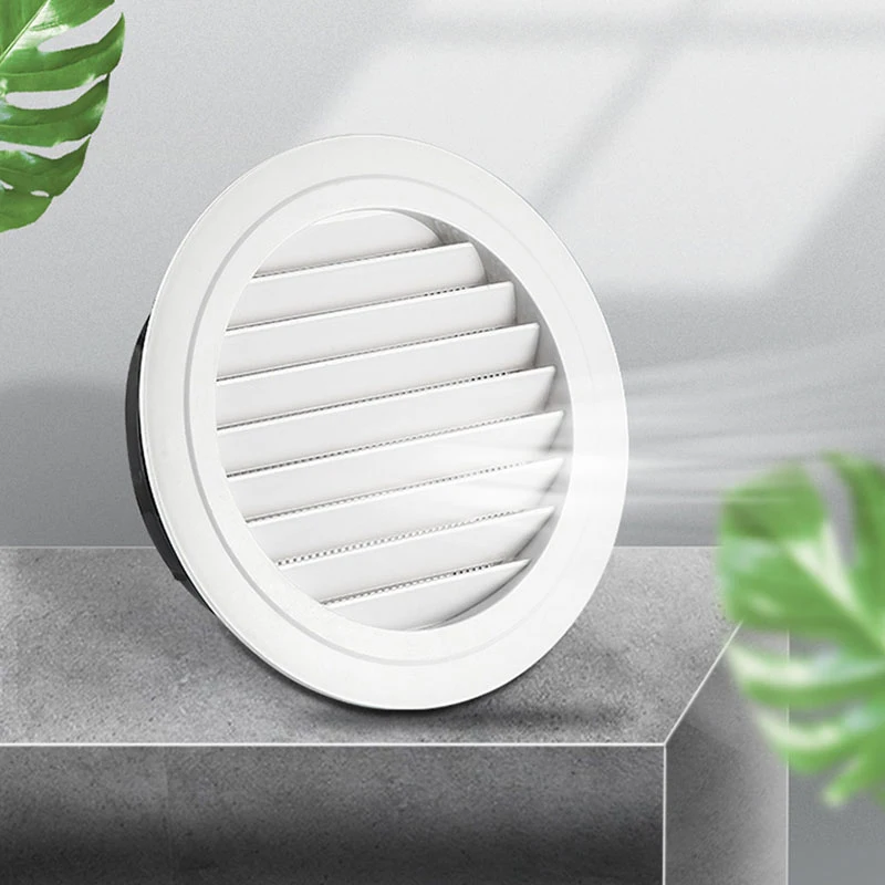 

Air Vent Extract Valve Grille Diffuser Round Ducting Ventilation Cover Ceiling Wall Louver Kitchen Bath Outlet Air Circulation