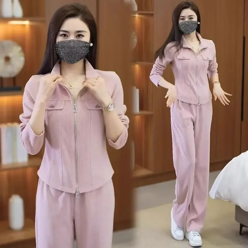 2024 весенне-осенний новый женский модный повседневный спортивный костюм