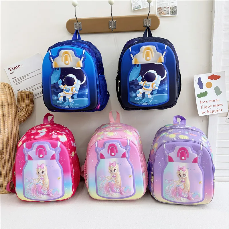 

Kids Backpack Kindergarten School Bag PVC Cartoon Eggshell Girls Schoolbag Astronaut Boy Schoolbag Backpacks for School Children