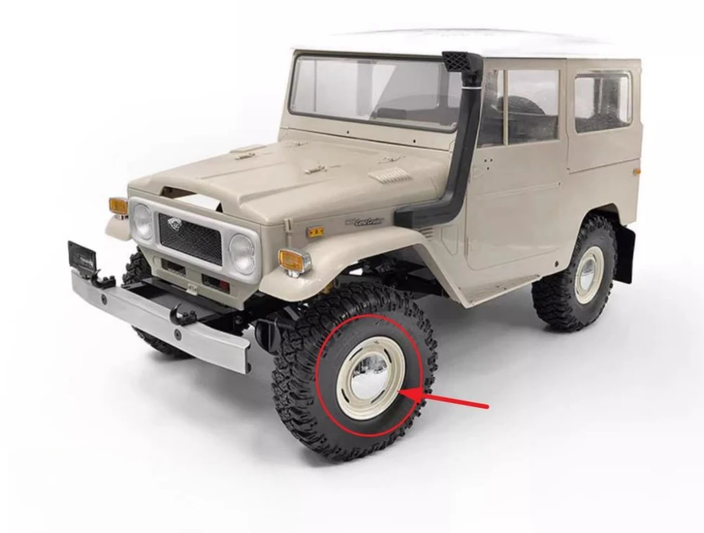 1 9-дюймовый металлический обод гусеничных колес с замком подходит для Traxxas trx4 2021