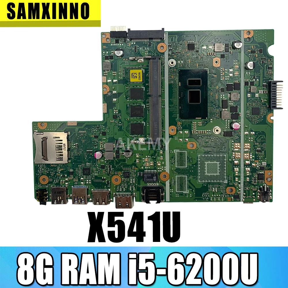 

Новая материнская плата для ноутбука Asus F541U R541U X541U X541UA X541UV X541UVK X541UJ, материнская плата 8G RAM I5-6200/6198U/I5-6198U