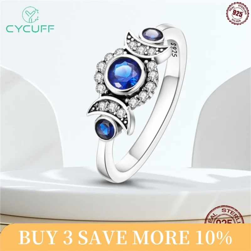 Женское кольцо из серебра 925 пробы с Луной