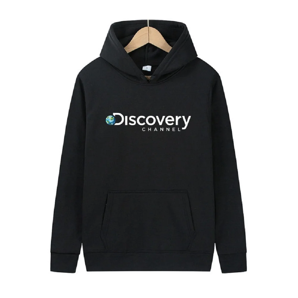 

Discovery London White LOGO Printed Men Hoodie Loose Oversized Sweatshirts Fashion Casual Pullover Hoody Autumn Fleece Tracksuit