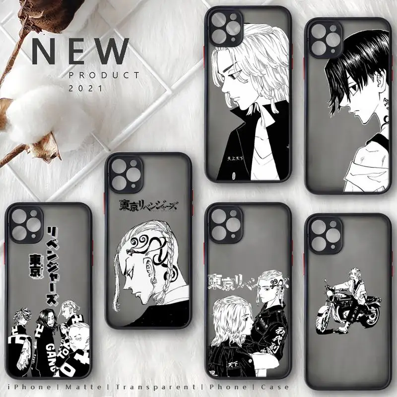 

Tokyo Avengers revengers japanese anime Phone Case matte transparent For iphone 7 8 11 12 plus mini x xs xr pro max cover