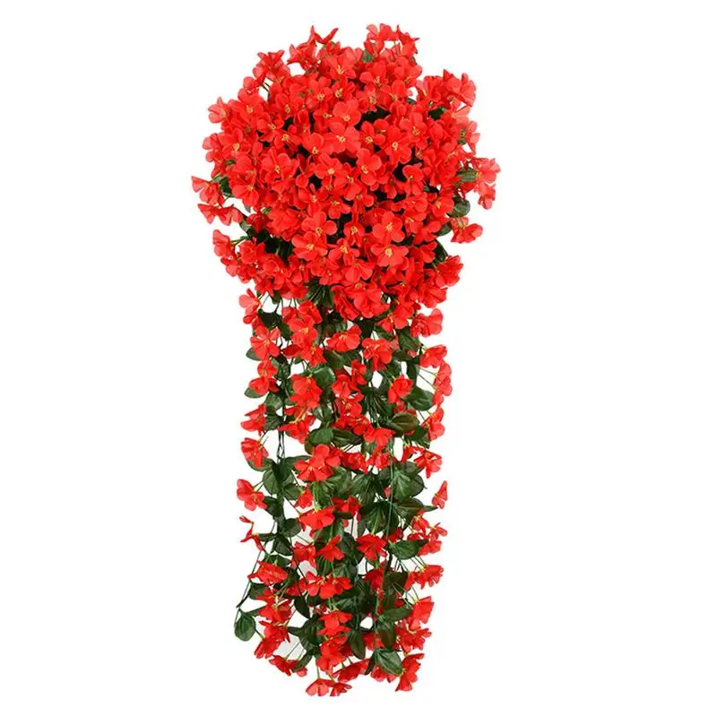 

Artificial Hanging Plants Faux Ivy With Flower Bouquet Spring Decoration Hanging Shrubs Plants Ivy Vine Garland For Front Porch