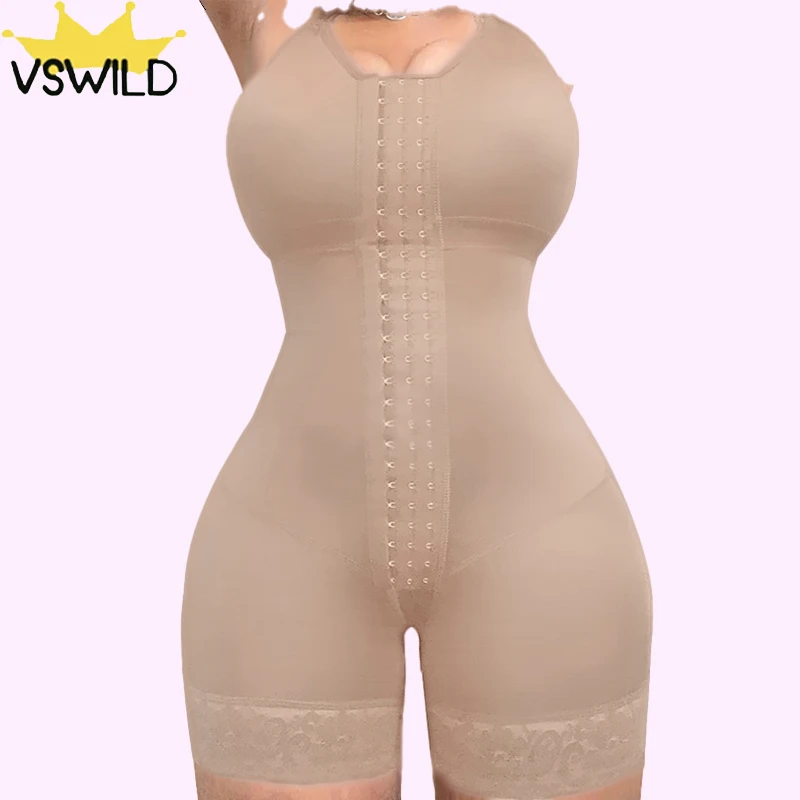 Shapewear Fajas Reductoras Y Modeladoras Para Mujeresgaine Amincissante Bodysuit Invisible Booty Shaper Mid Length Slimming Lace