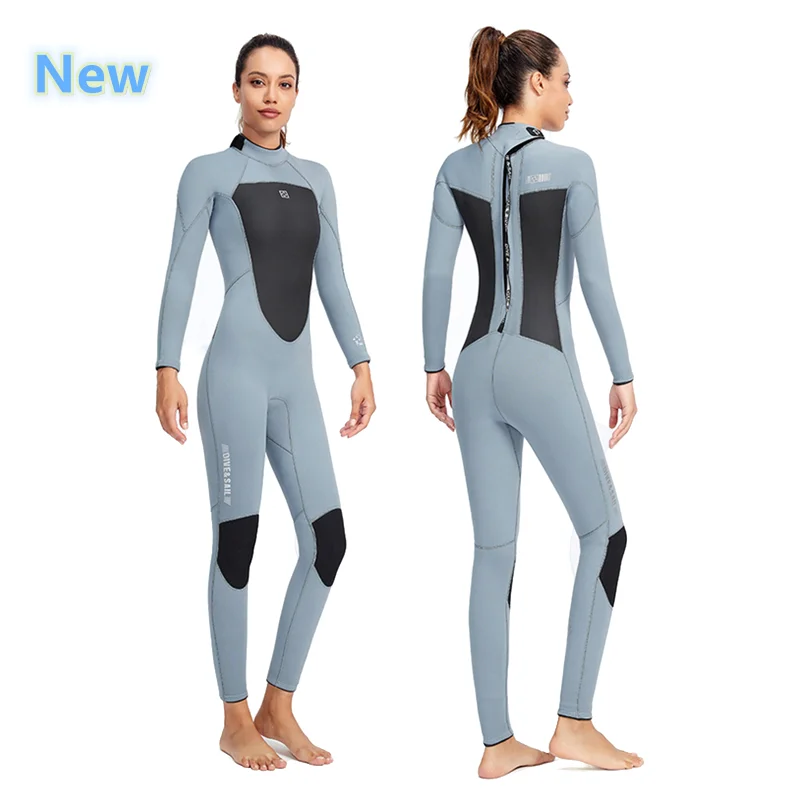 New Men's 4XL Wetsuit Women 3mm Neoprene Long Sleeve Thermal Scuba Surf Suit Shark Skin Snorkel UnderWater Sports Gear Swimwear