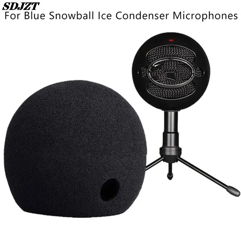 

NEW 1pc Mic Foam Cover Compatible with Blue Snowball Ice, Pop Filter Windscreen Cover Compatible with Blue Snowball