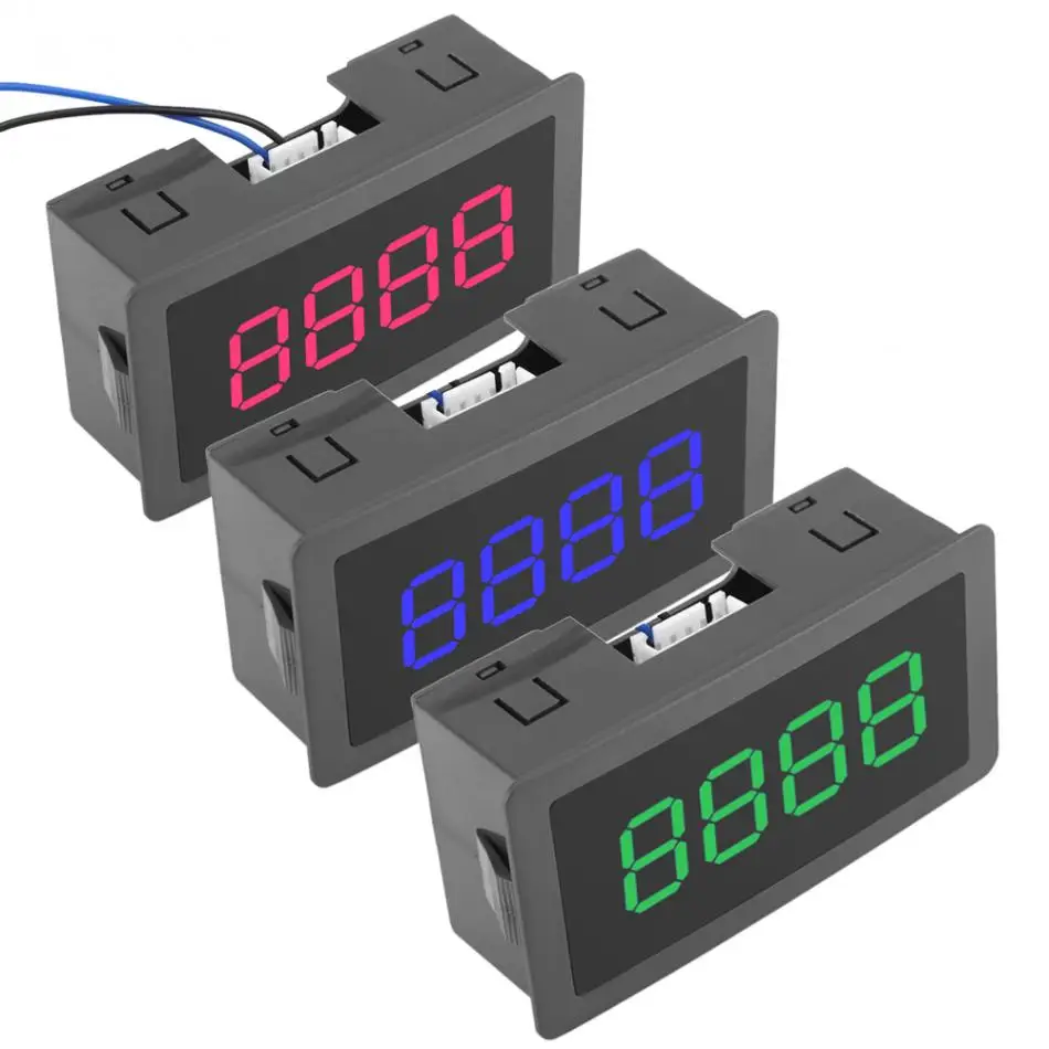 

1Pcs Digital Counter 0-9999 Memory Function Electronic Totalizer Up/Down Plus/Minus Counting Meter DC 8-24V LED Counter