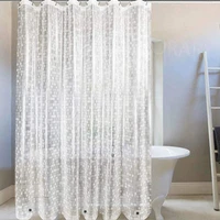 transparent shower curtain waterproof shower curtains bathing sheer bathroom curtains for home decoration bathroom accessories