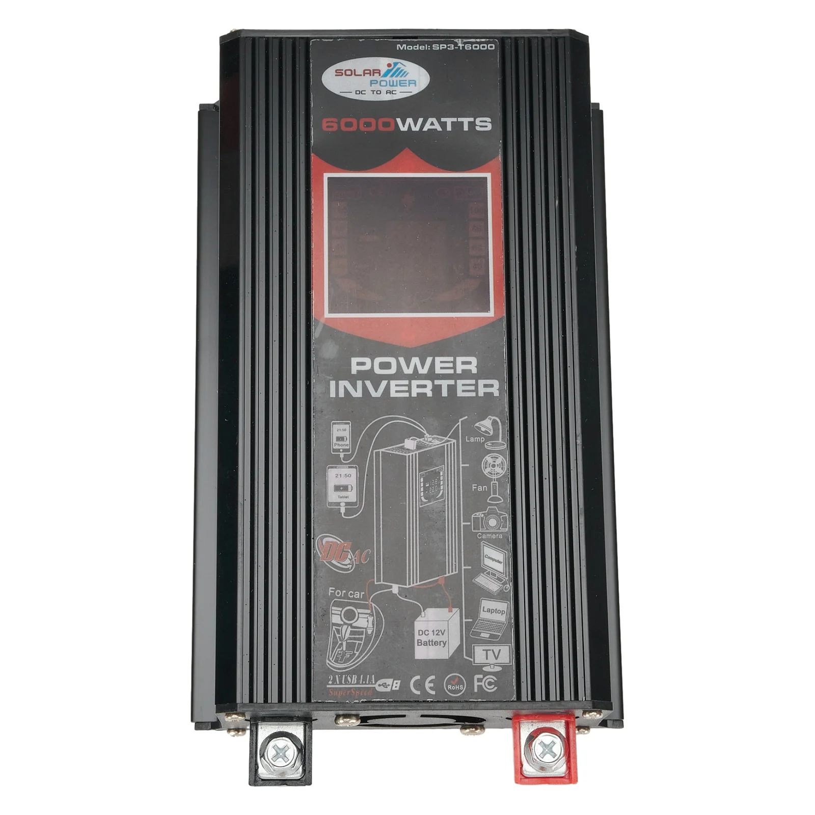 Преобразователь напряжения инвертор постоянного тока 12 В в переменный ток 110