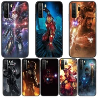 marvel iron man black soft cover the pooh for huawei nova 8 7 6 se 5t 7i 5i 5z 5 4 4e 3 3i 3e 2i pro phone case cases
