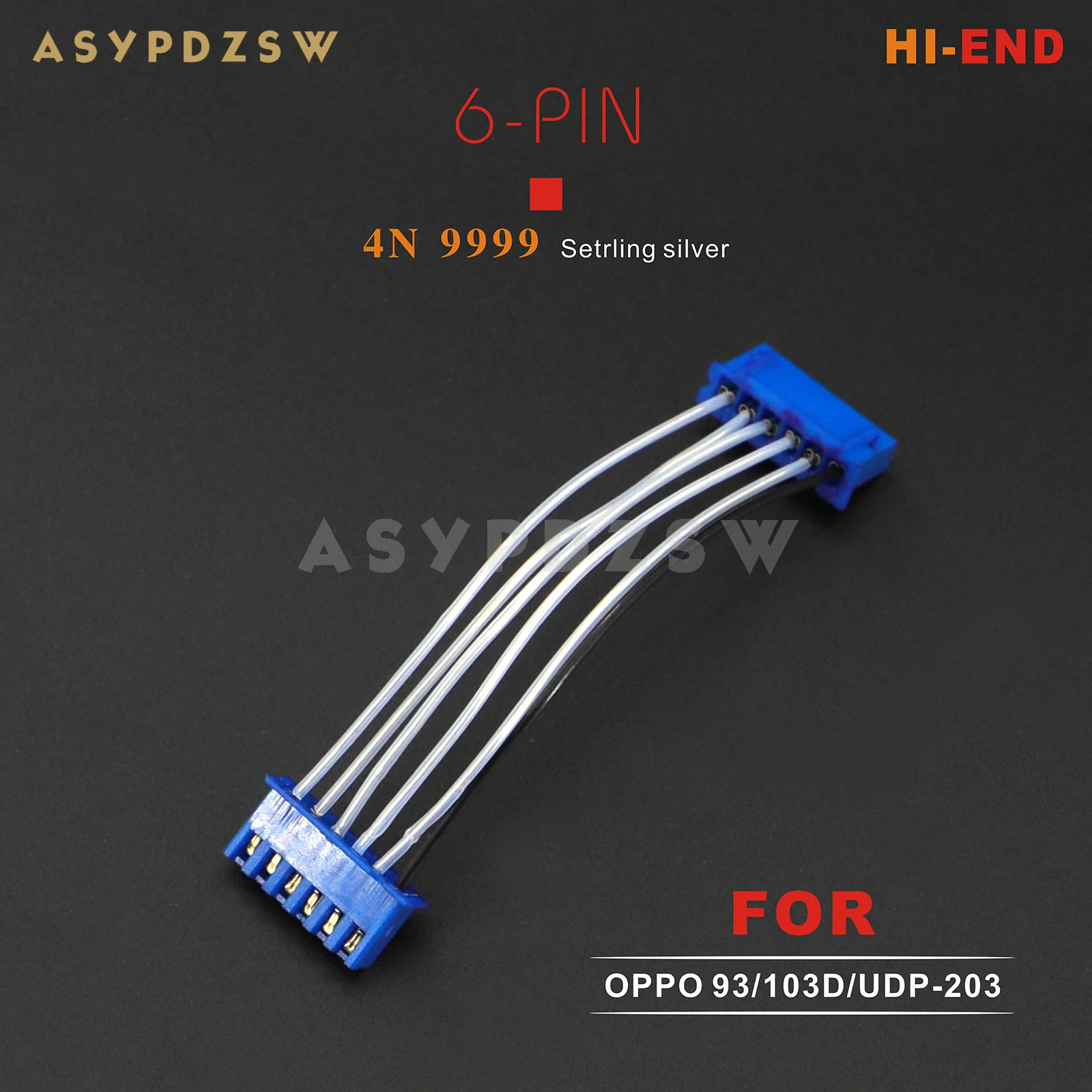

HI-END 9999 4N Sterling silver wire 6-PIN Digital simulation power supply cable For OPPO 93/103D/UDP-203