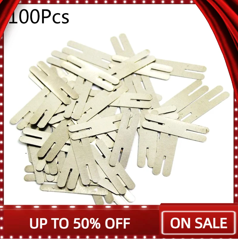 

Никелированные стальные ремешки для точечной сварки OOTDTY 100 шт.