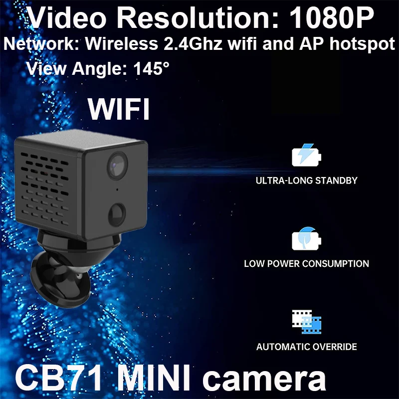 

Мини-камера видеонаблюдения Vstarcam 1080P с аккумулятором и поддержкой Wi-Fi