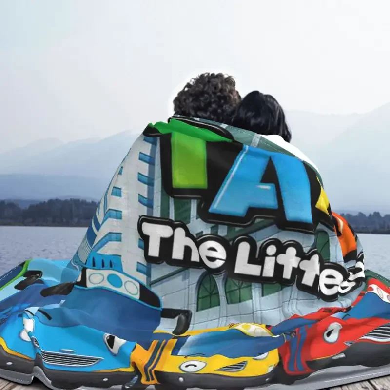 Одеяло Tayo с маленьким автобусом для детей милые флисовые покрывала аниме