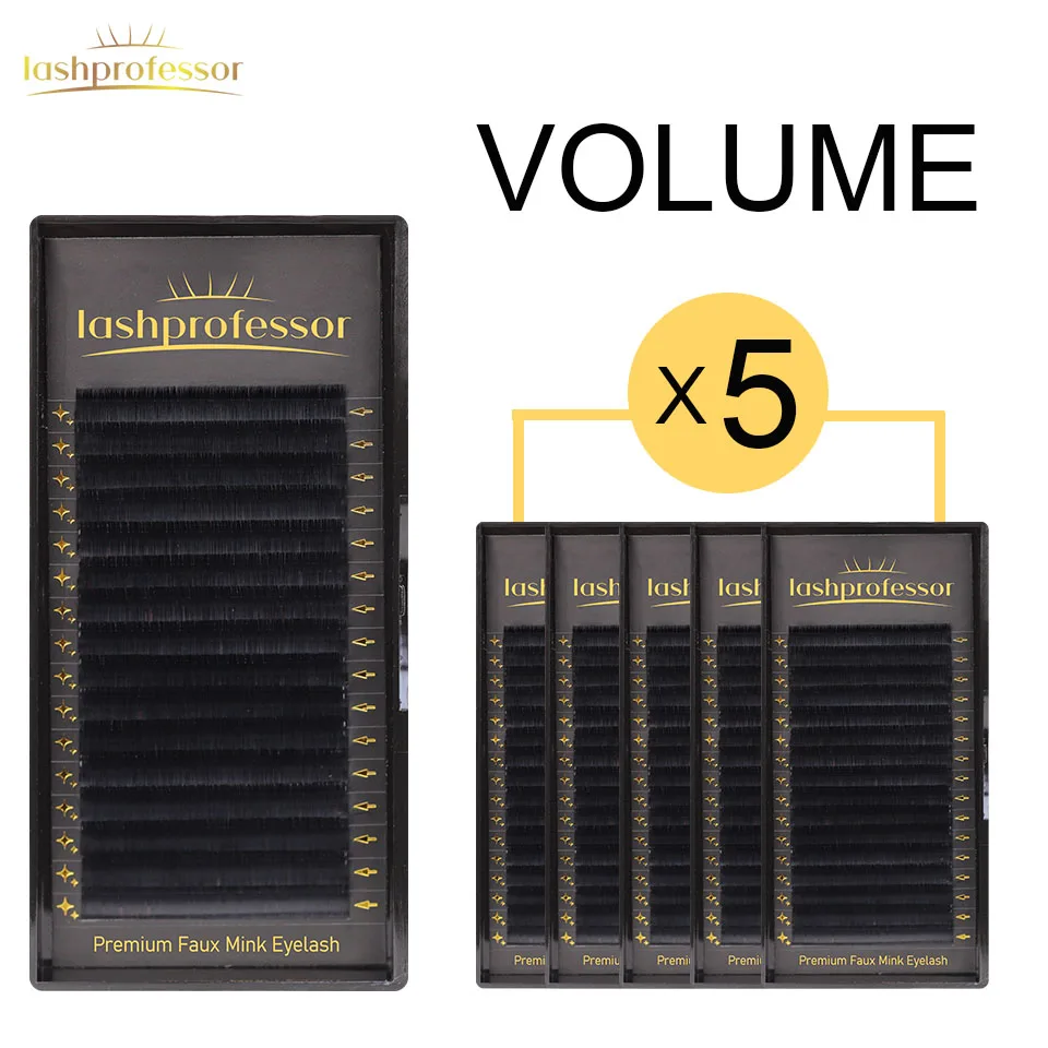 

5 лотков/партия, накладные ресницы из искусственной норки