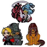 fullmetal alchemist anime enamel pin badges lapel pins for backpacks brooches japanese womens brooch decorative accessories
