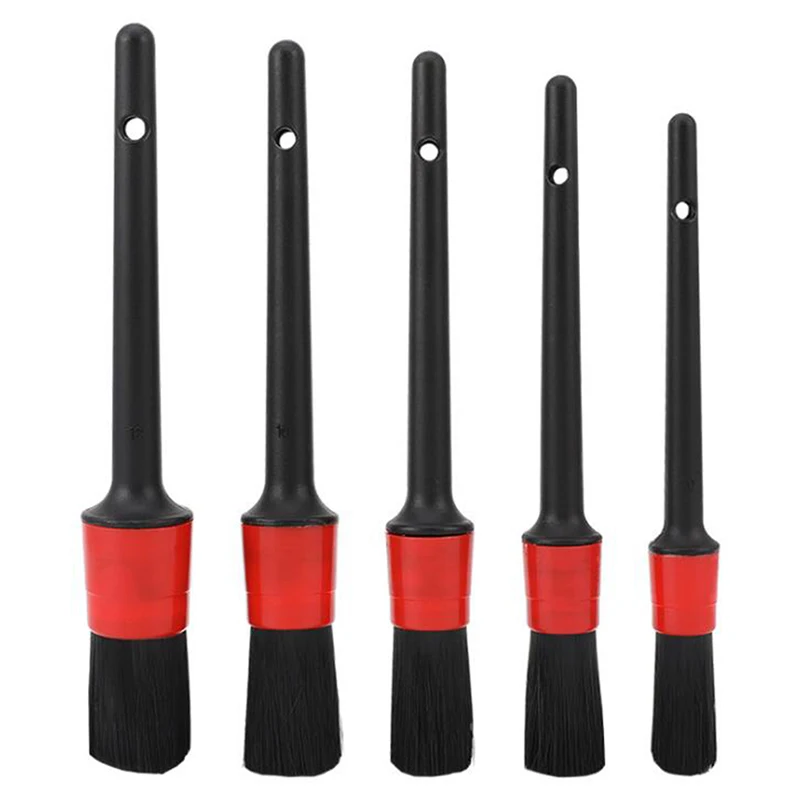 

5Pcs/Pack Car Wash Brush Automotive Air Outlet Detail Brushes Car Mesh Details Brush Car Cleaning Detailing Set