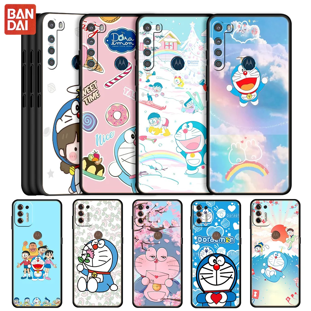 

Doraemon Cartoon Kawaii Case For Motorola Moto G30 G50 G60 G8 G9 Power One Fusion Plus E6s Soft Phone Coque Fitted Matte Capa