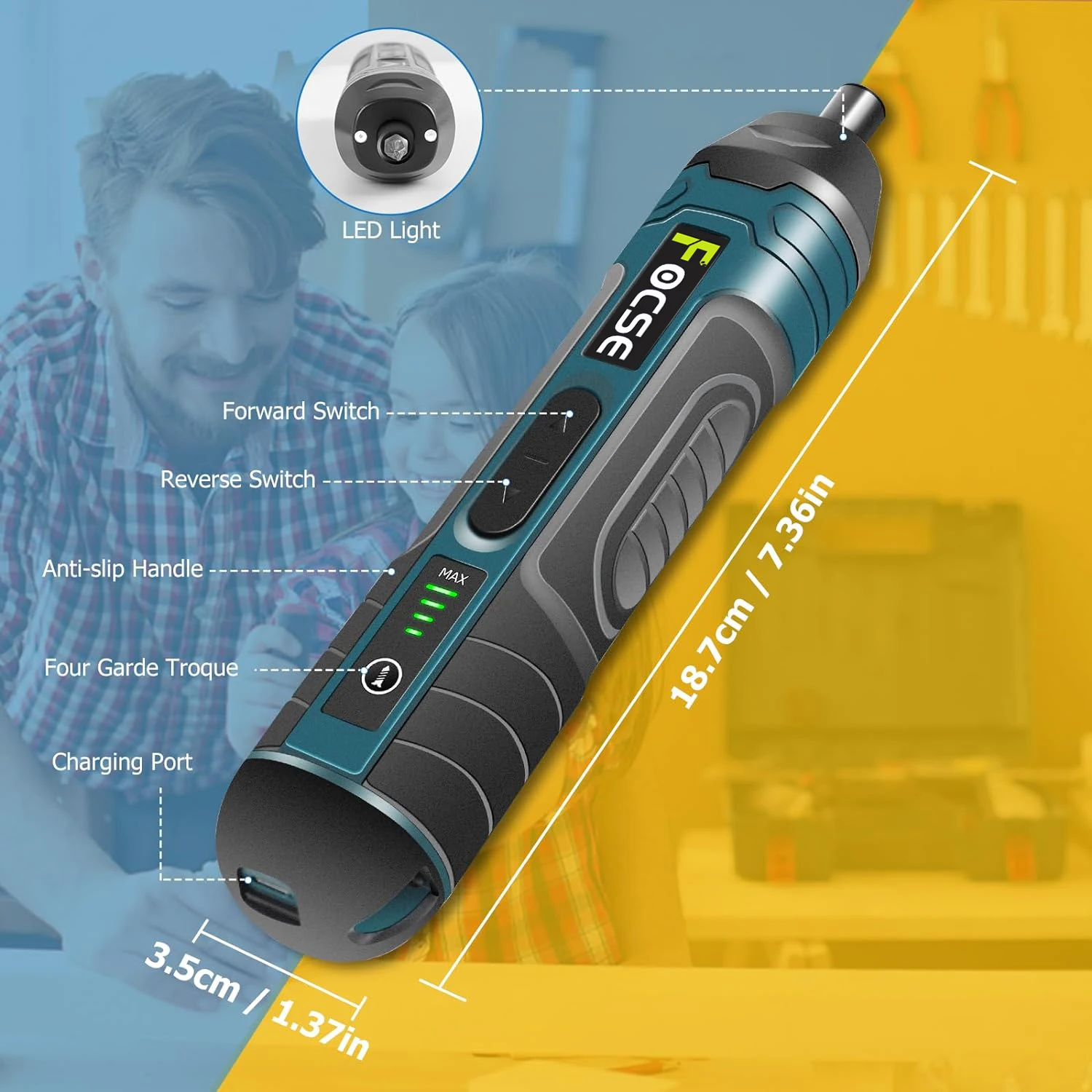 Портативная Беспроводная Электрическая Отвертка 3 6 В Перезаряжаемая Через USB С