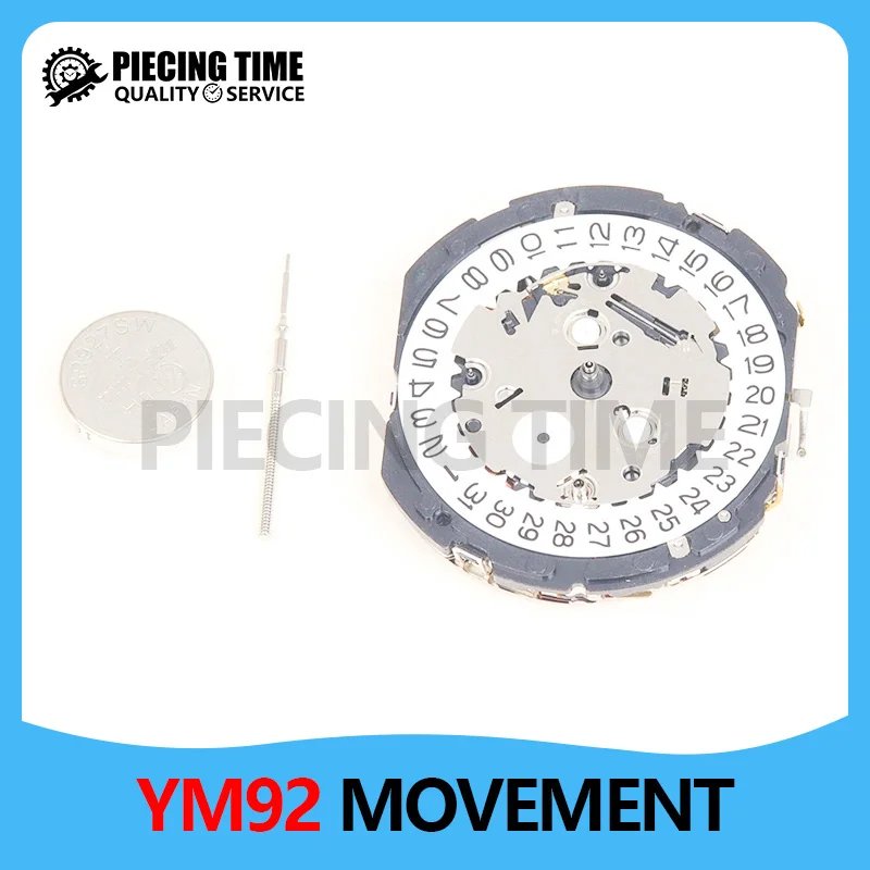 Ремонт и замена часов YM92 японский кварцевый механизм Tianma YM92A новая модель дата 3