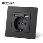 Европа, Россия, настенная розетка, пластиковая панель, 16 А, европейские стандартные розетки, электрические розетки, 2,1 А, USB,1-4 клавиши, несколько розеток