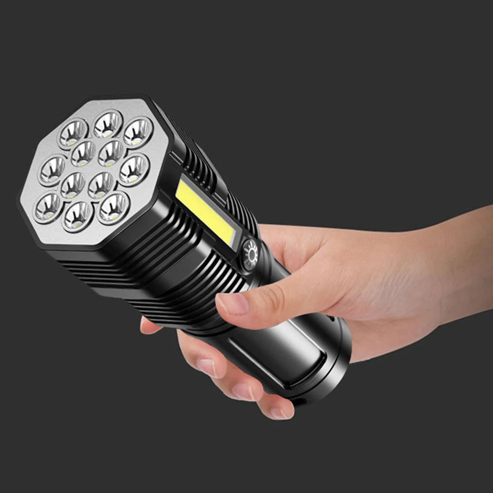

IPX4 Waterproof Torch Lantern Micro USB Charging LED+COB Camping Fishing Flashlight 4 Gears 500lm 1200mAh Outdoor Equipment
