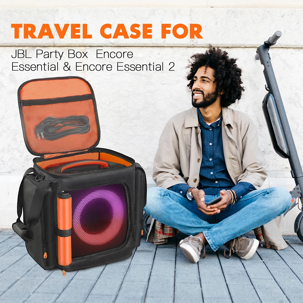 Фото Чехол для портативной колонки JBL Partybox Encore Essential 2, пылезащитный, большой емкости, двусторонний, для хранения колонок Encore Essential №2