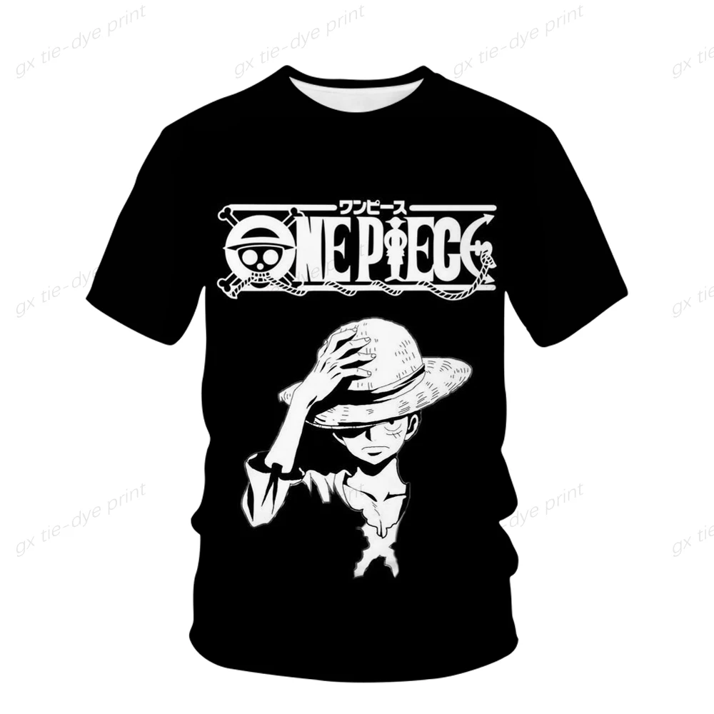 

New Summer Short Sleeve Anime One Piece Printed 3d T-shirt Men Women Children Summer Cool Streetwear Cool Boy Girl Kids Tops