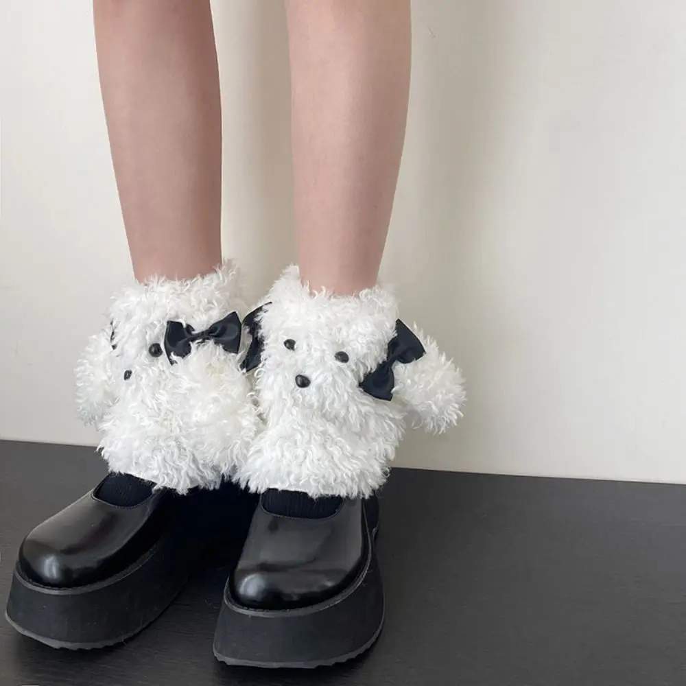 Утолщенные плюшевые гетры для ушей в стиле Харадзюку готические с рисунком