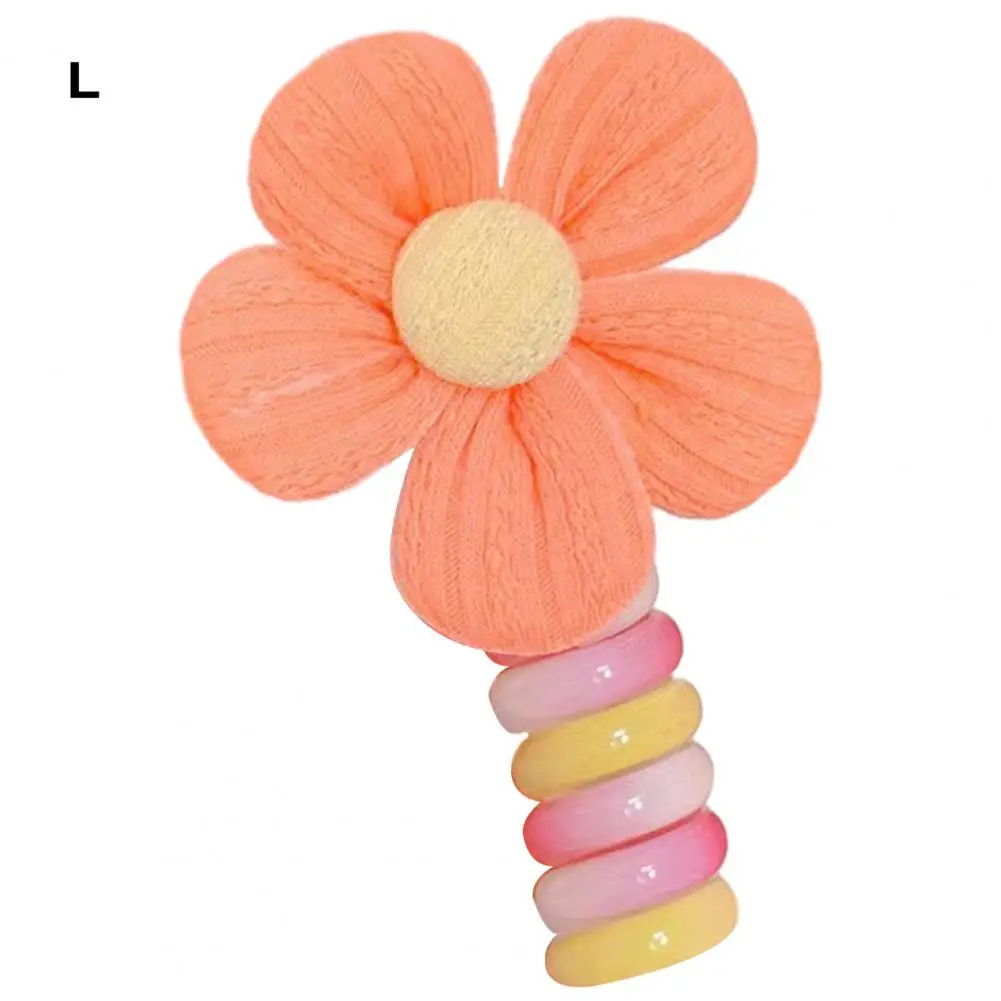 

Hair Bands for Girls Colorful Braided Telephone Wire Hair Bands Sweet Style Heart Flower Bow Charm Spiral for Women for Children