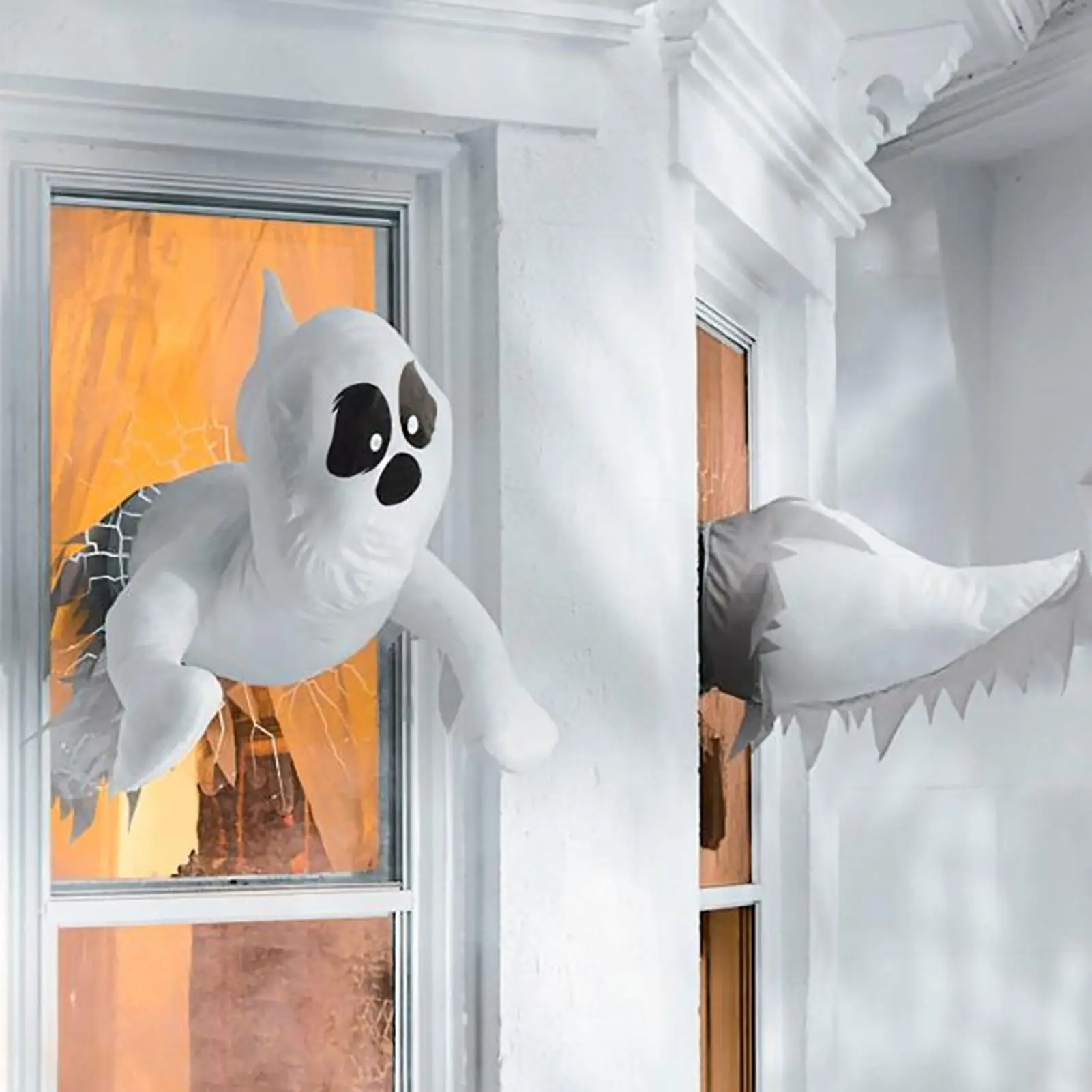 

Funny Angry ghost Plush toys Window Crasher Ghosts Cute Halloween Ghost Horror Scary Ghost for Window Halloween Decorations