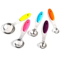 10pcs Measuring Cups and Spoons Set Stainless Steel Liquid and Dry Ingredient Stackable Measuring Tools