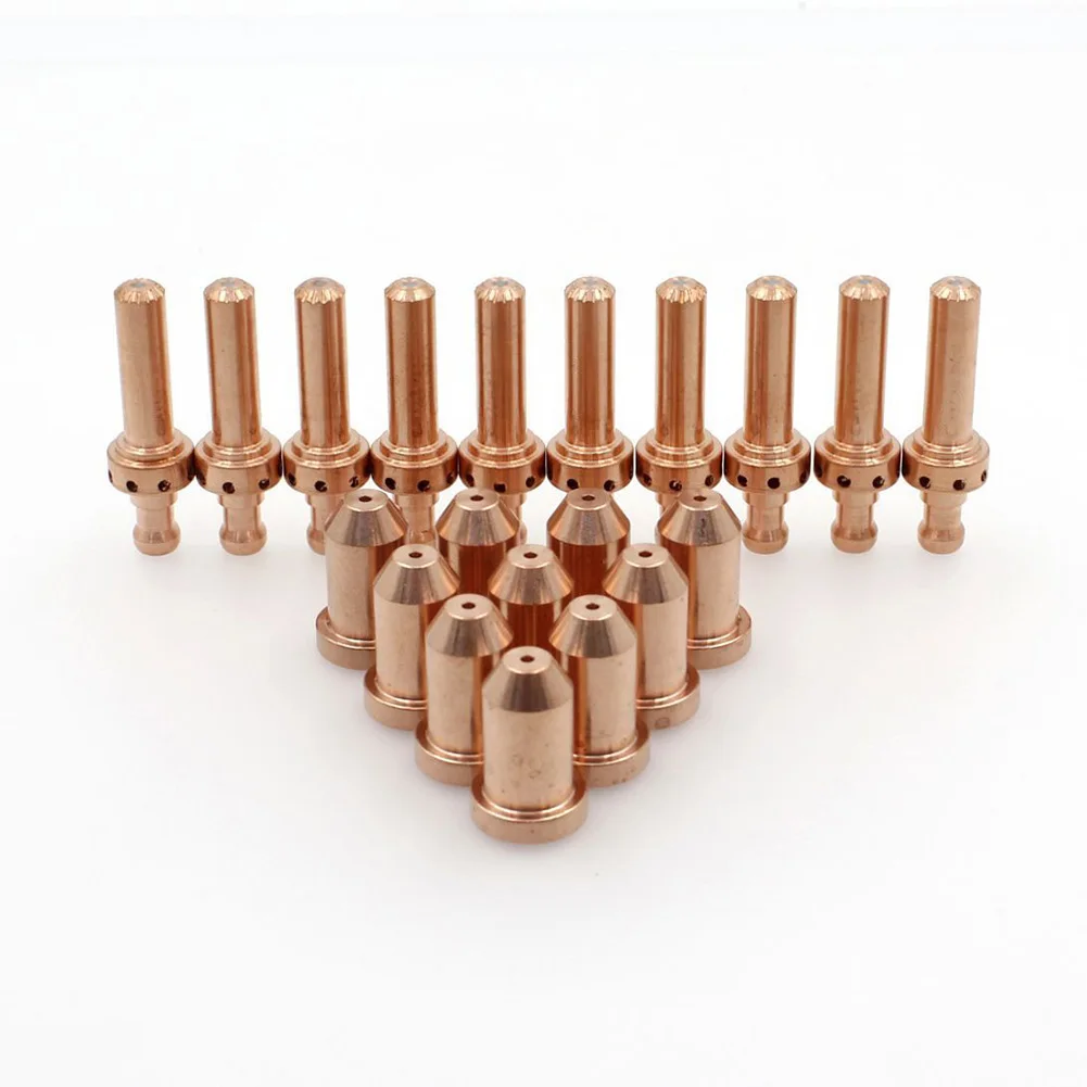 

20pcs Plasma Torch Electrodes With Nozzle 8-7514+9-8402 For Thermal Dynamics PCH62/102 Replacement For Original Consumables