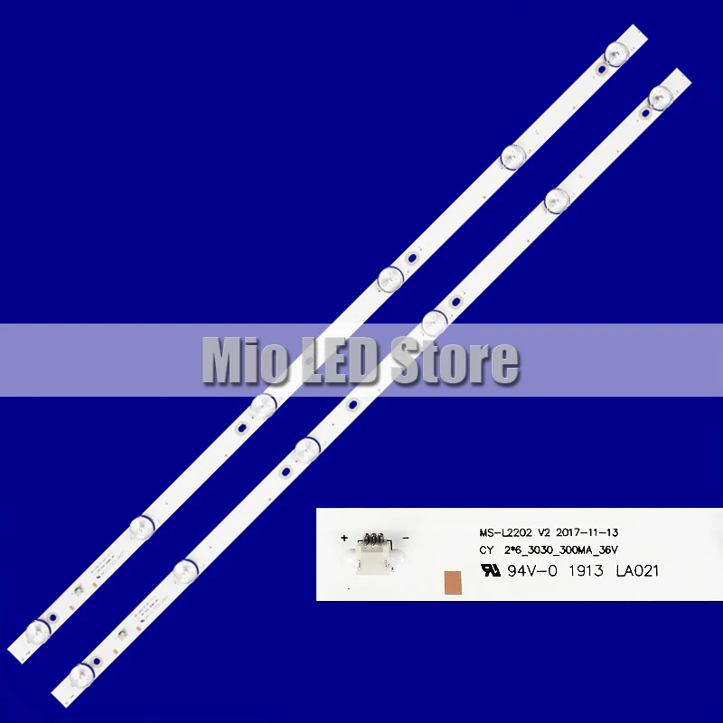

100pcs/lot 6LED LED backlight strip for Polarline 32PL11TC 32LTV2002 JL.D32061330-081AS-M E348124 MS-L1343 MS-L2202 MS-L1074 V2