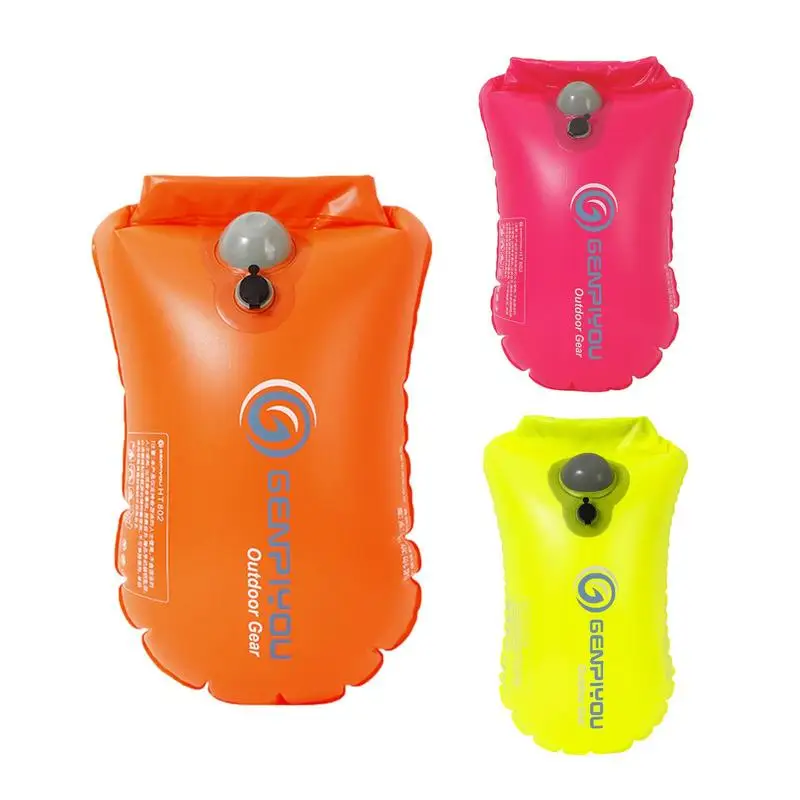 

Swim Buoy Float Swim Buoy Open Water Life Buoy Dry Bag For Swimming Waterproof Bubble Swim Float Storable For Kayaking Boating