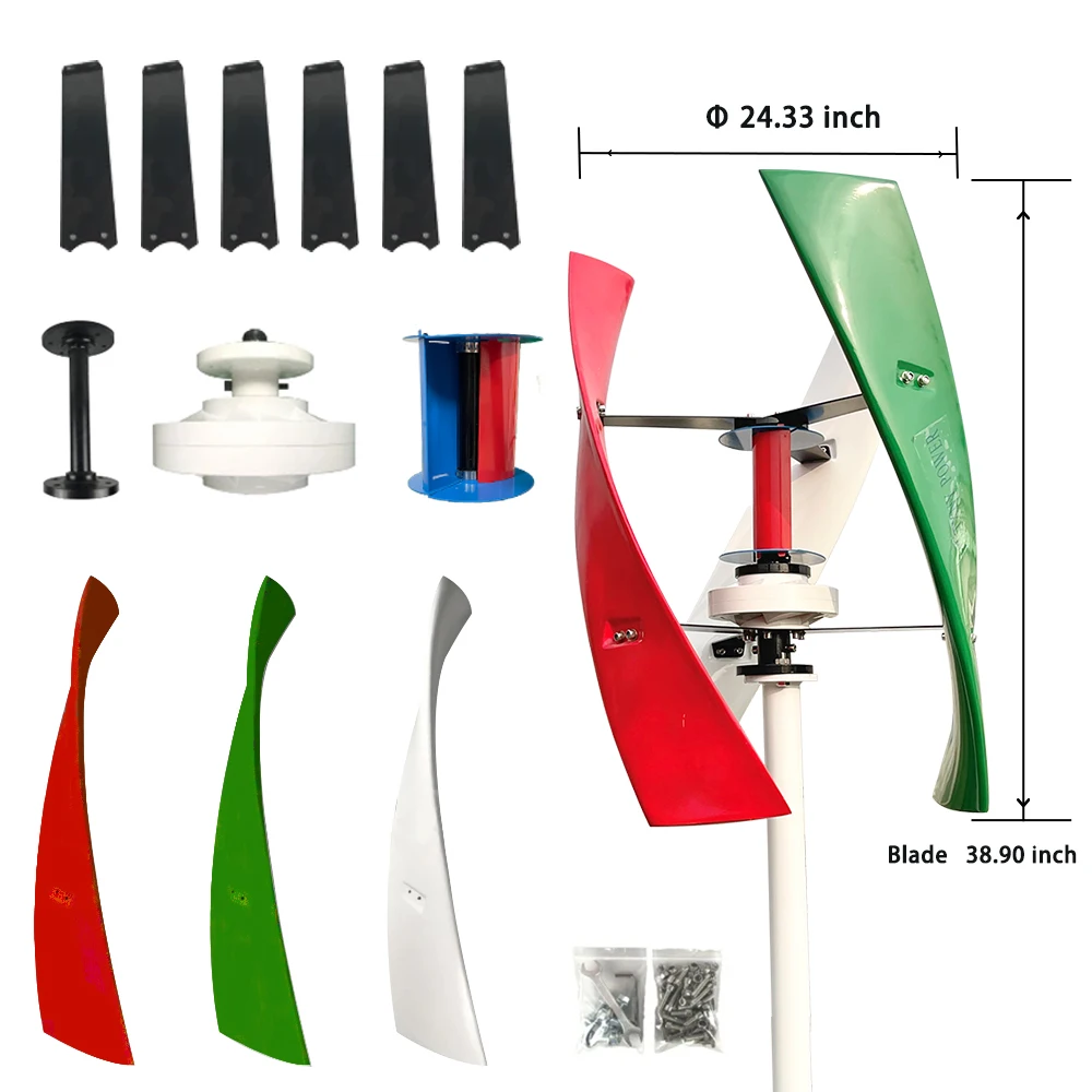 Вертикальная ветряная турбина генератор энергии без 25 кВт/ч альтернатива